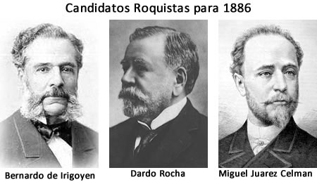 candidatos presidenciales a 1886